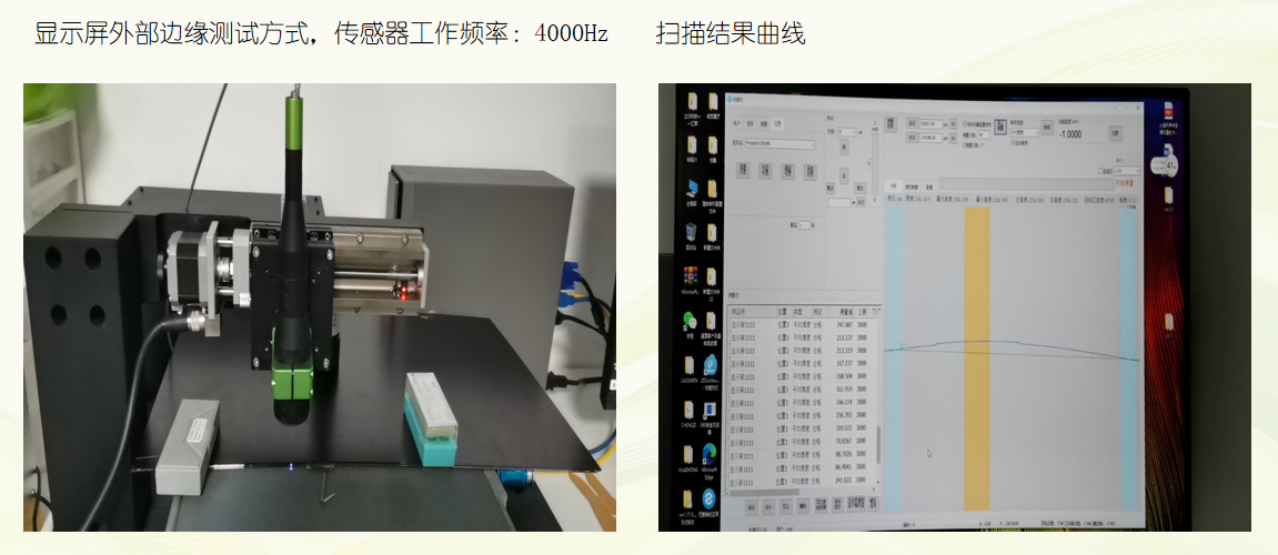 顯示屏測量掃描，顯示屏側(cè)厚